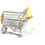 Thumbnail: Stainless Steel Mini Shopping Trolley with Wheels (Multi Color)