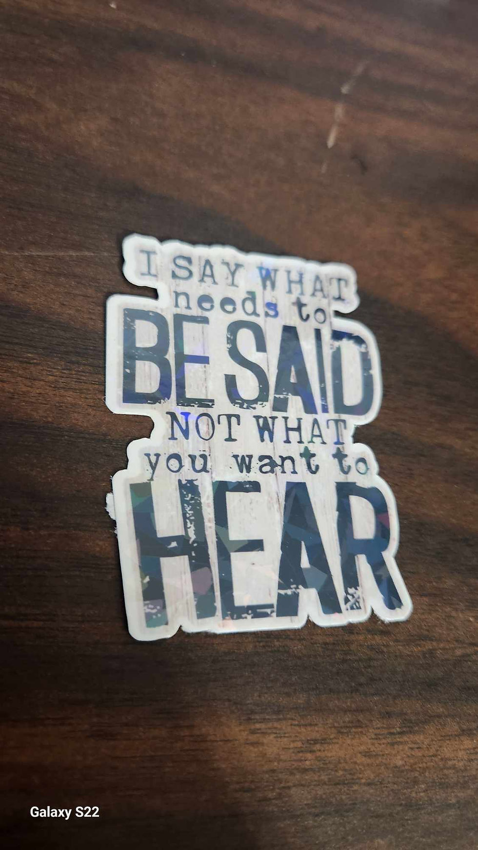 Thumbnail: I Say What Needs to Be Said Sticker – Bold, Truth-Telling, Sassy Sticker