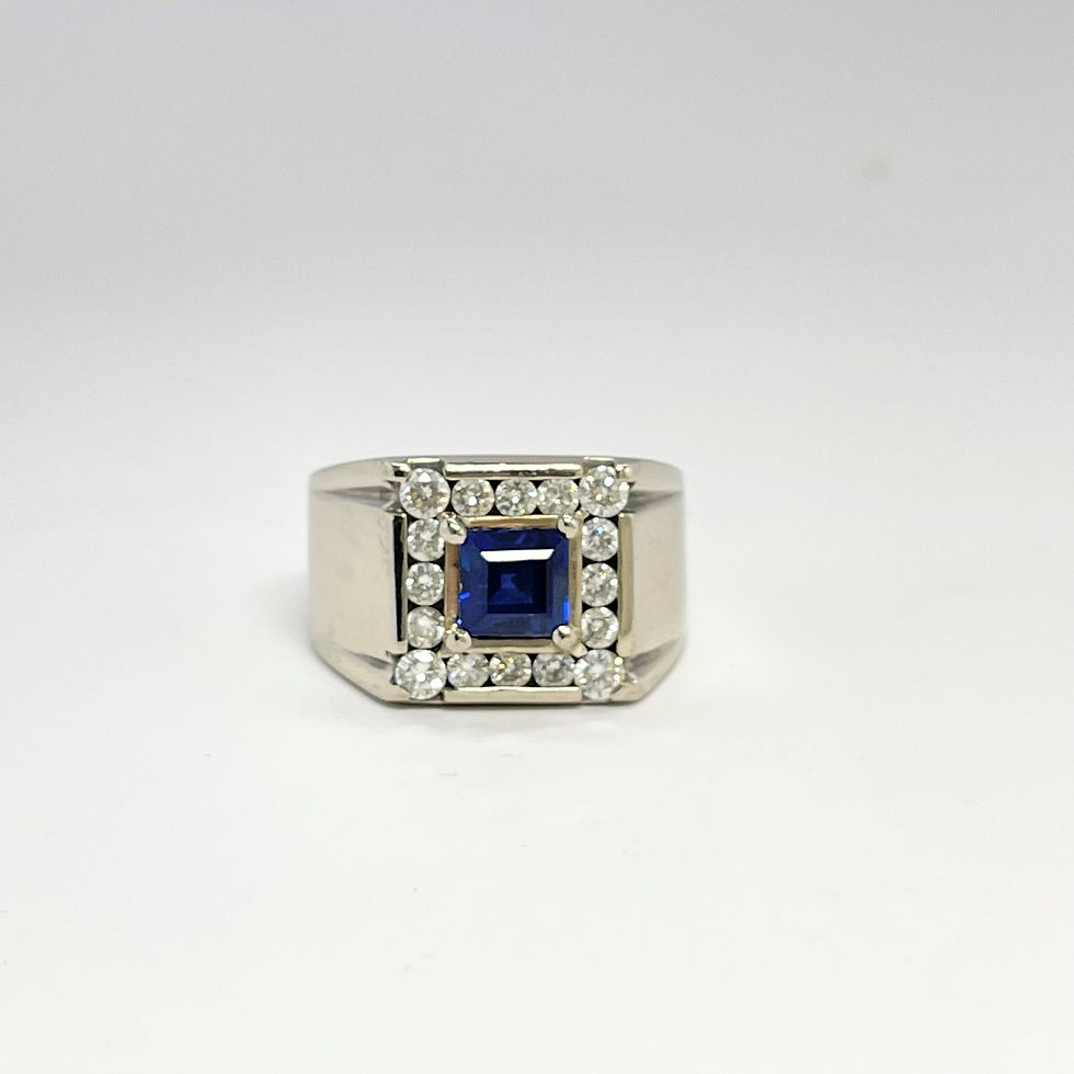 Thumbnail: 1.42ct Sapphire Diamond Ring