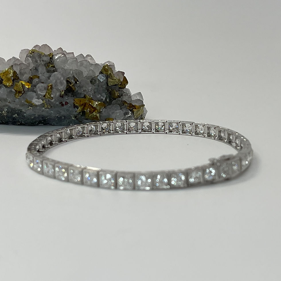 Thumbnail: Platinum & Diamond Tennis Bracelet