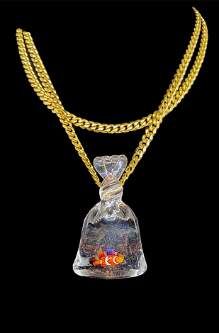 Bagged Clown Fish Pendant 