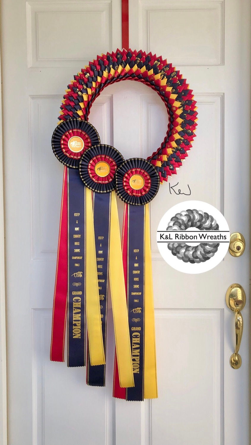 border ribbon shell wreathe ❤︎ グログラン リース 18” Large petal swirl | K&L Ribbon Wreaths