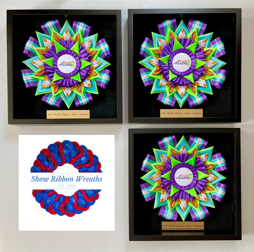 decorated rosette 12” x12” | K&L Ribbon Wreaths