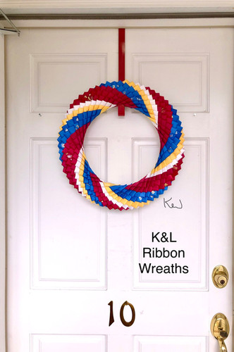 18” Large petal swirl | K&L Ribbon Wreaths