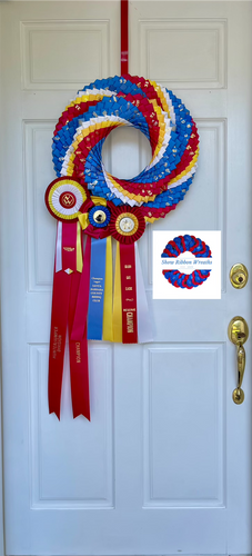border ribbon shell wreathe ❤︎ グログラン リース 18” Large petal swirl | K&L Ribbon Wreaths