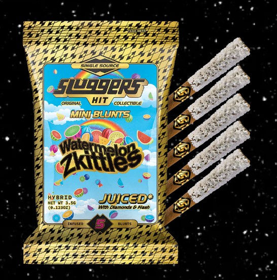 Sluggers 5-Pk Mini-Blunts Watermelon Zkittles (Hybrid)