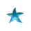 Thumbnail: Cyan starfish velvet cushion