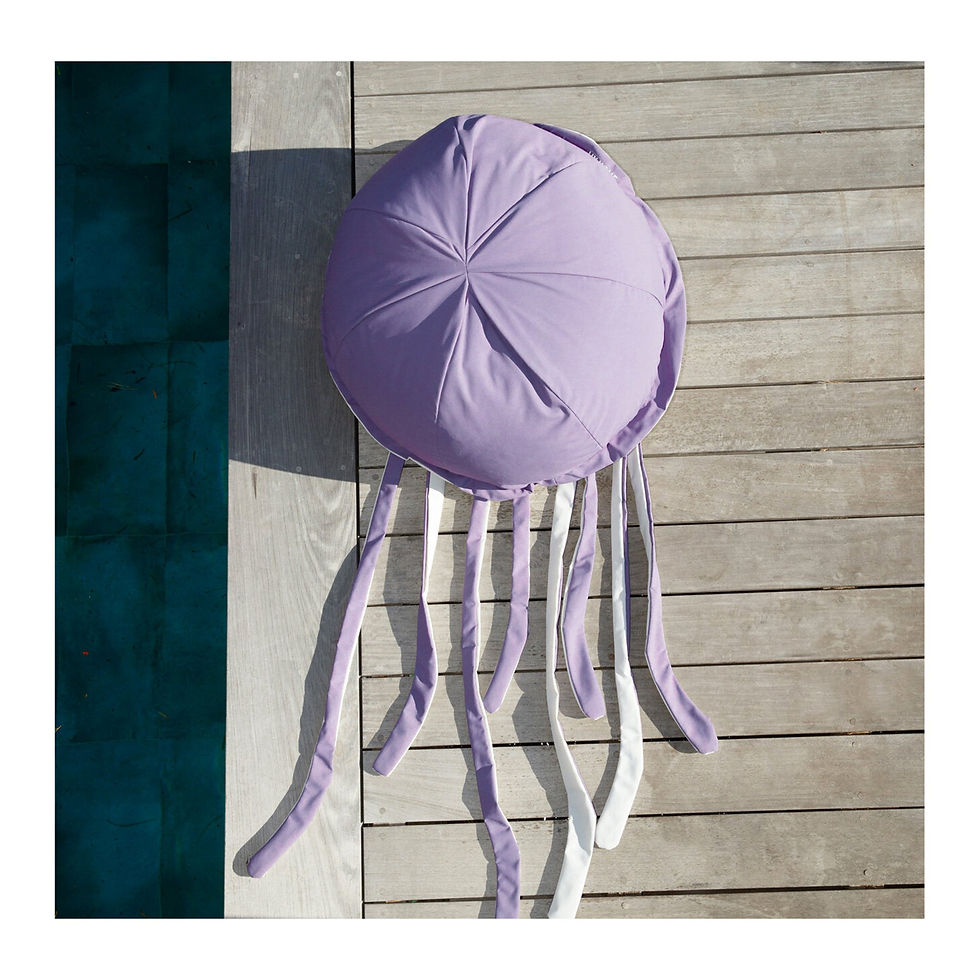 Thumbnail: Purple jellyfish outdoor cushion