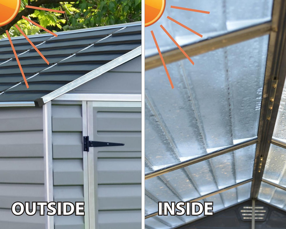 תמונה ממוזערת: מחסן גינה SKYLIGHT אפור 1.9x3