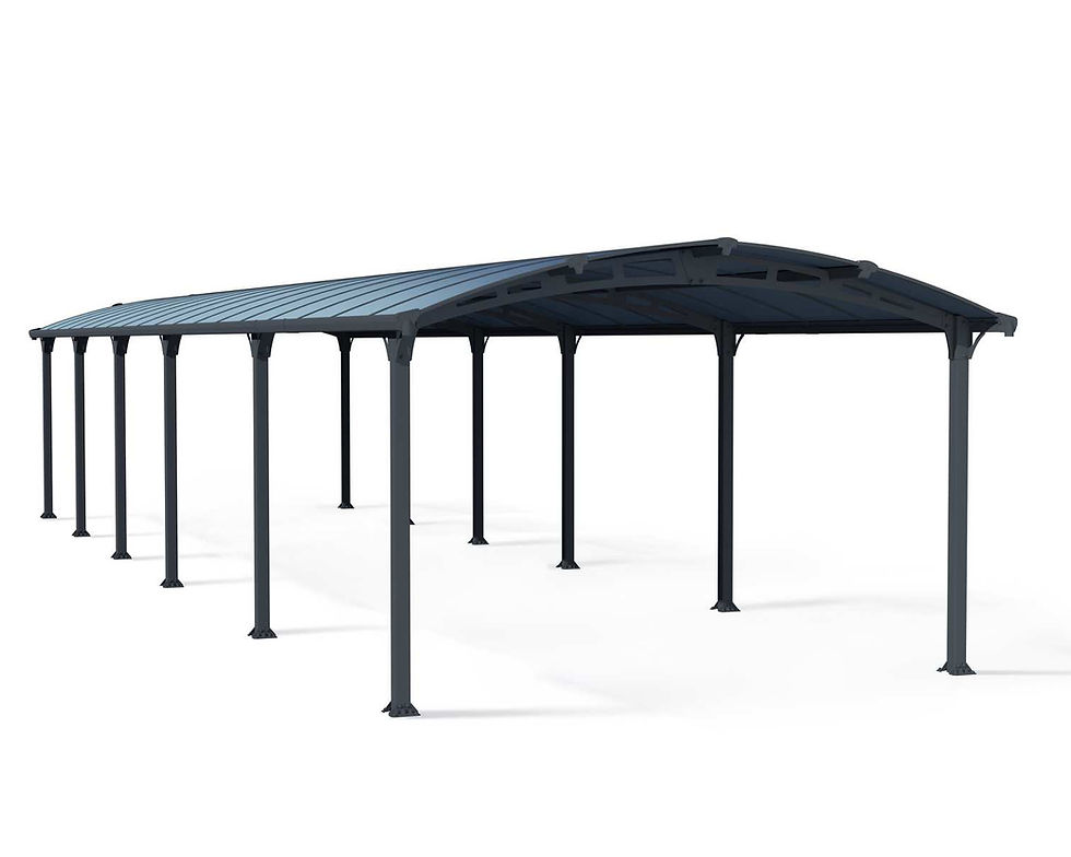 תמונה ממוזערת: חניה לרכב ARCADIA אפורה 3.6x12.9