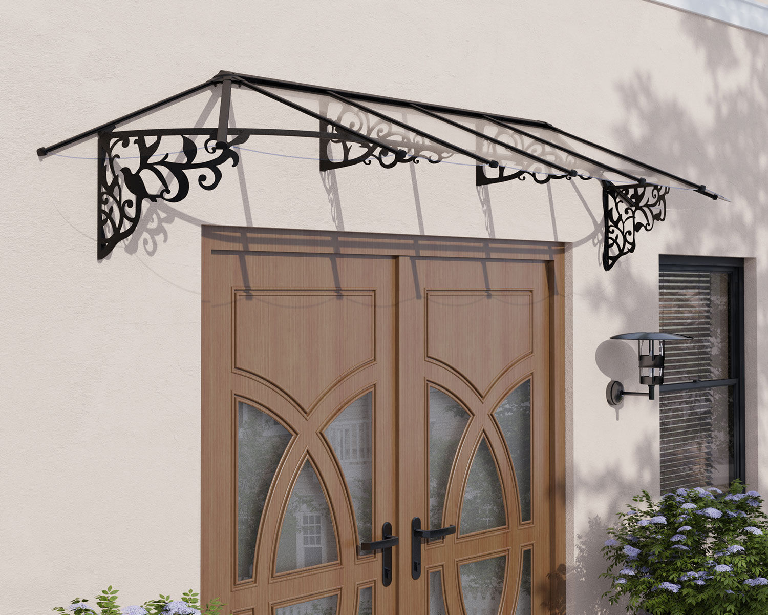 גגון LILY שחור שקוף 0.9x3.7