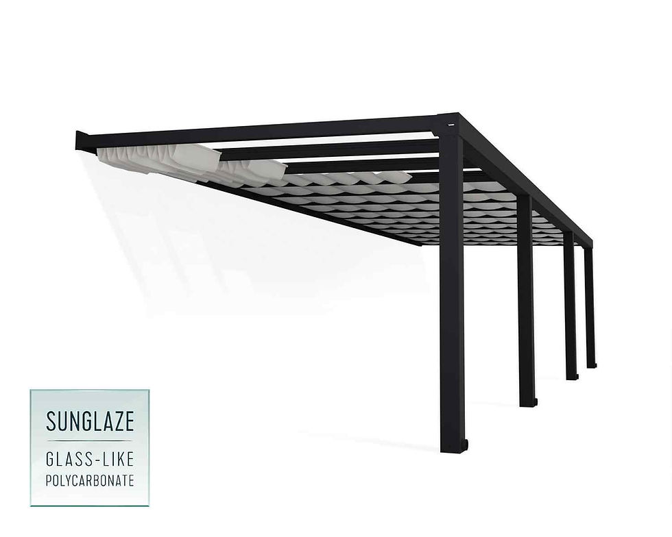 תמונה ממוזערת: סט וילונות הצללה לפרגולה 3.4x9.5 Stockholm