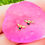 Thumbnail: golden bee & black cz earrings