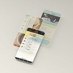 Pequeña interfaz para acceso a redes sociales, pagina web y menú digital_