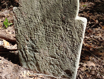 Joseph Lynch headstone before repair