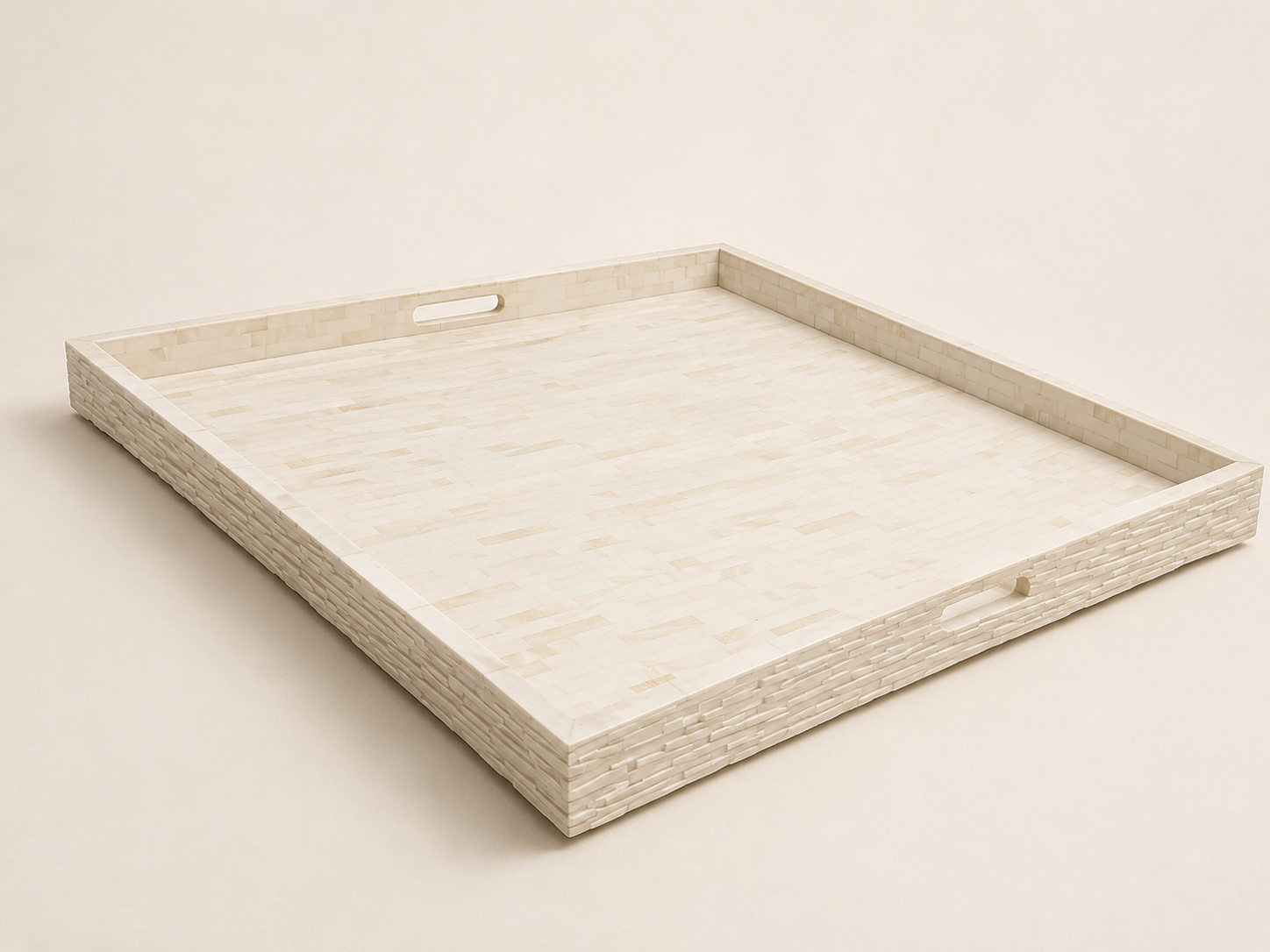 Kravet Natural Bone Mosaic Square Tray