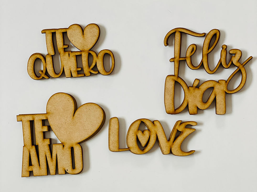 Miniatura: Paquete de Letreros Te quiero, Te amo, Feliz día, love.