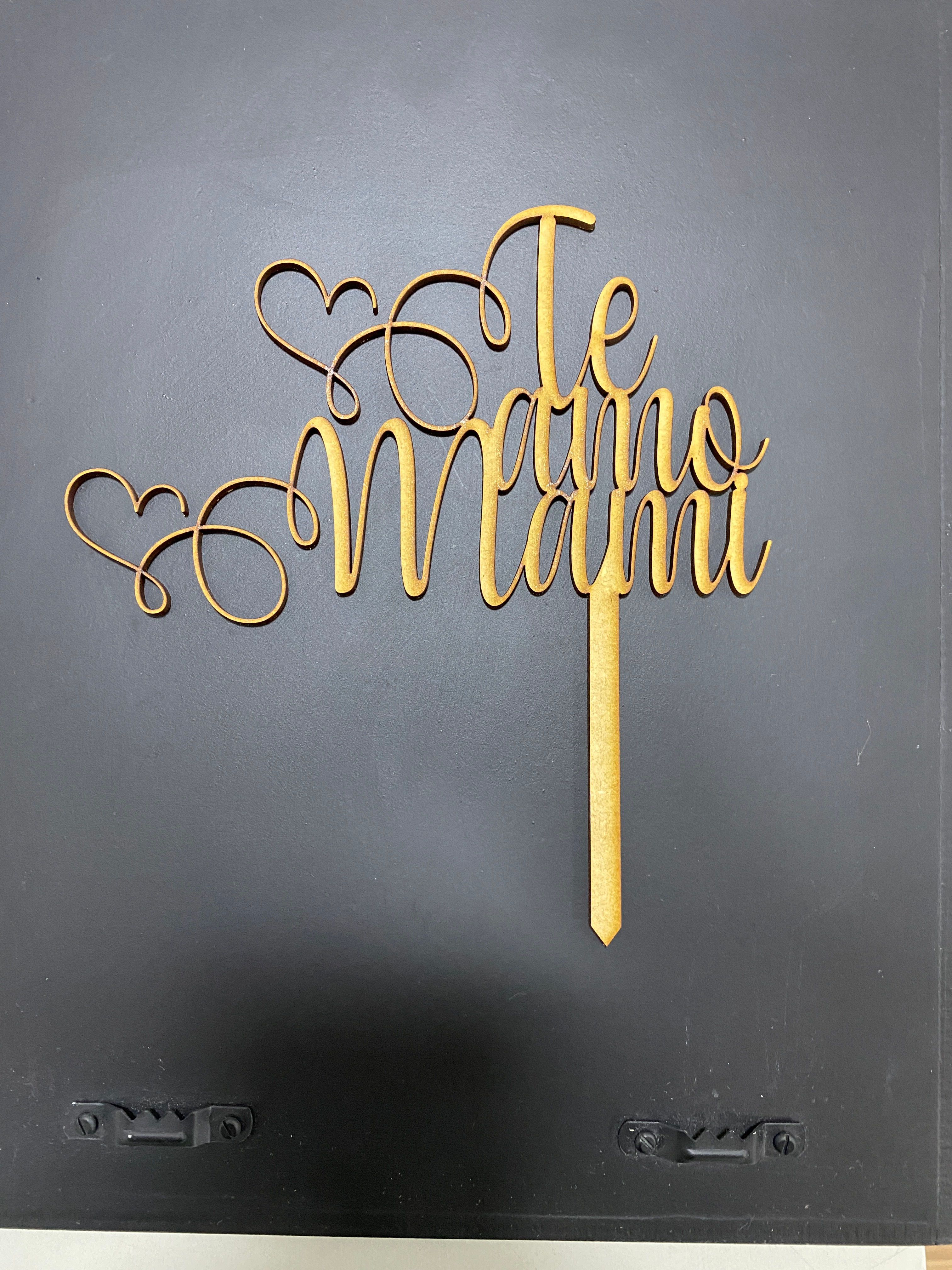 Cake Topper - Te amo mami