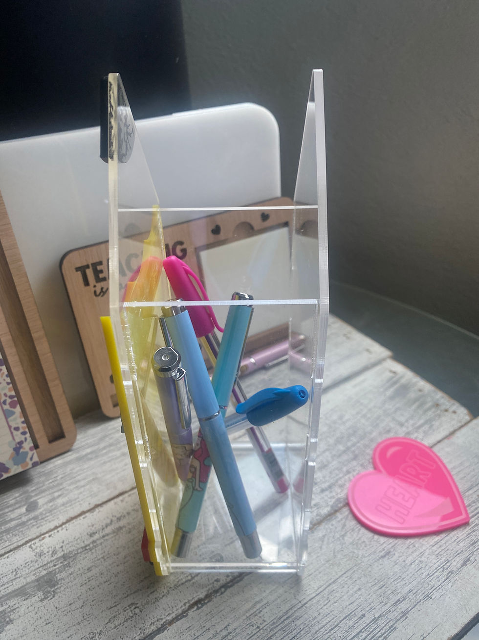 Miniatura: Lapicera Para Plumas Acrílico