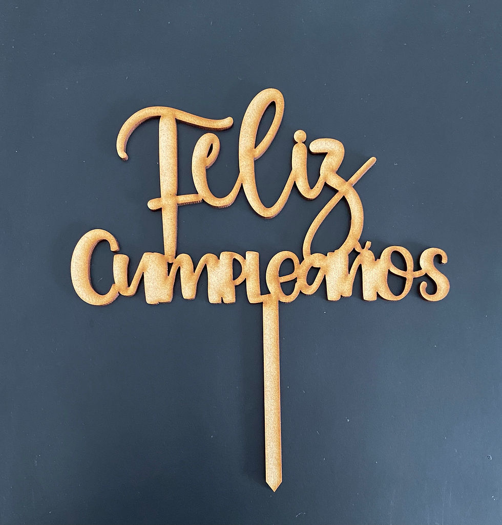 Cake Topper - Feliz Cumpleaños