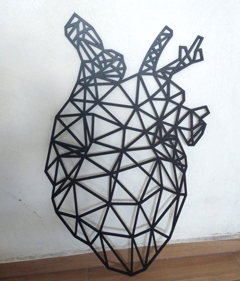 Figura Geométrica Decorativa Corazón