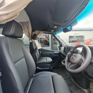 Front section of Campervan