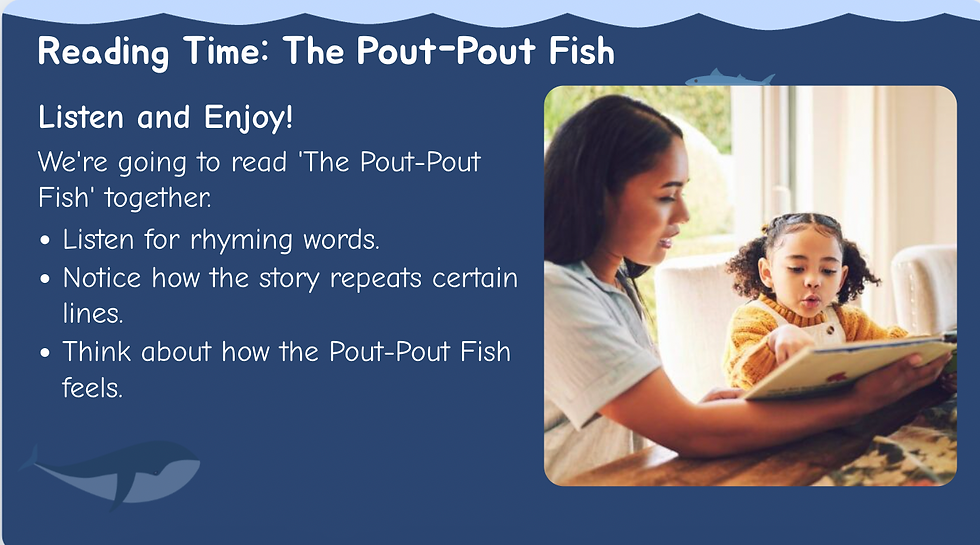 الصورة المصغرة: Pout Pout Fish activities
