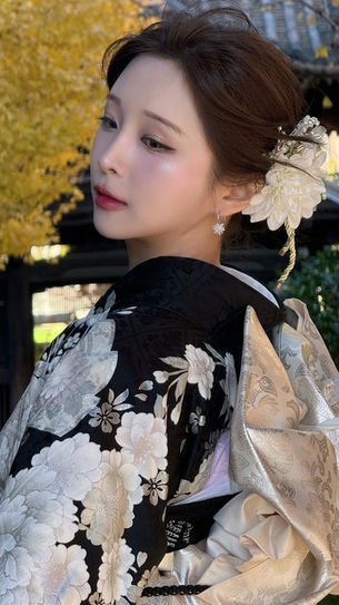 ggotbbang kyoto kimono photo 꽃빵 정소연 kyoto kimono asian model ggotbbang asianboji