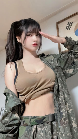 seoahn fantrie military look 1 korean model seoahn army uniform korea asianboji