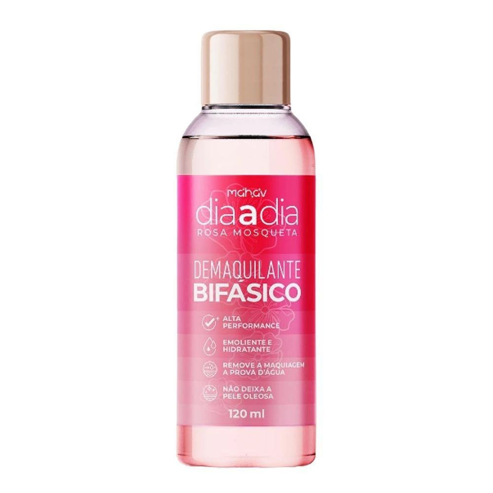 Demaquilante Bifásico Vegano Mahav Rosa Mosqueta 120ml