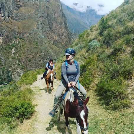 Horseback riding..."meet" vs "get together"