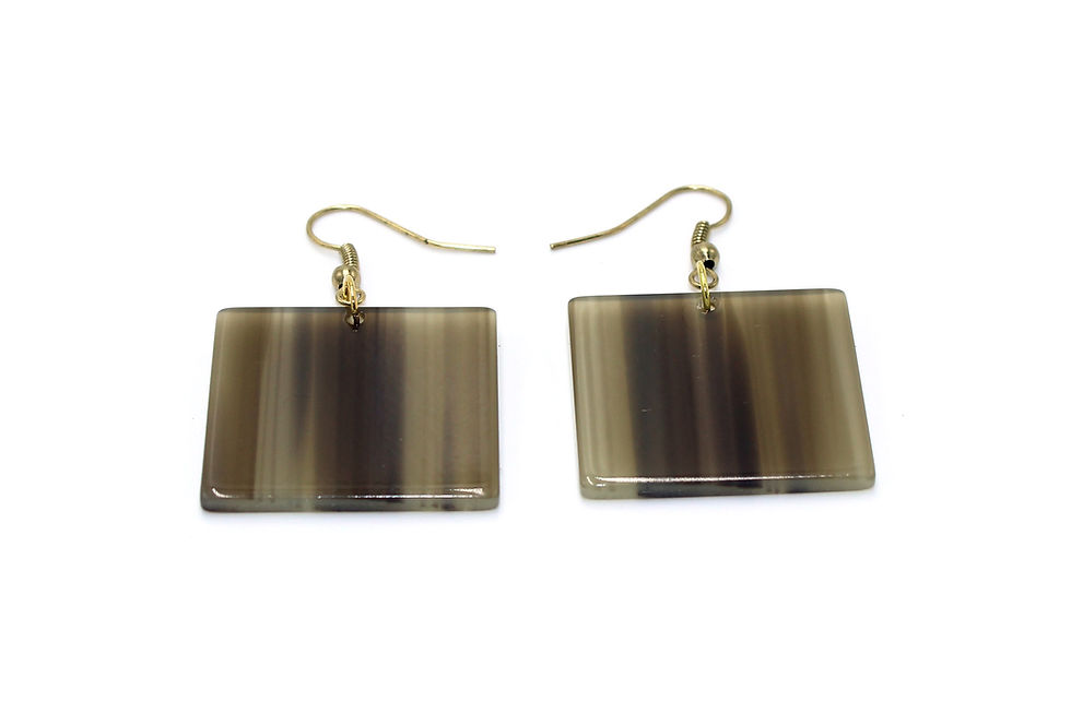 Thumbnail: Elegant Brown Square Earring