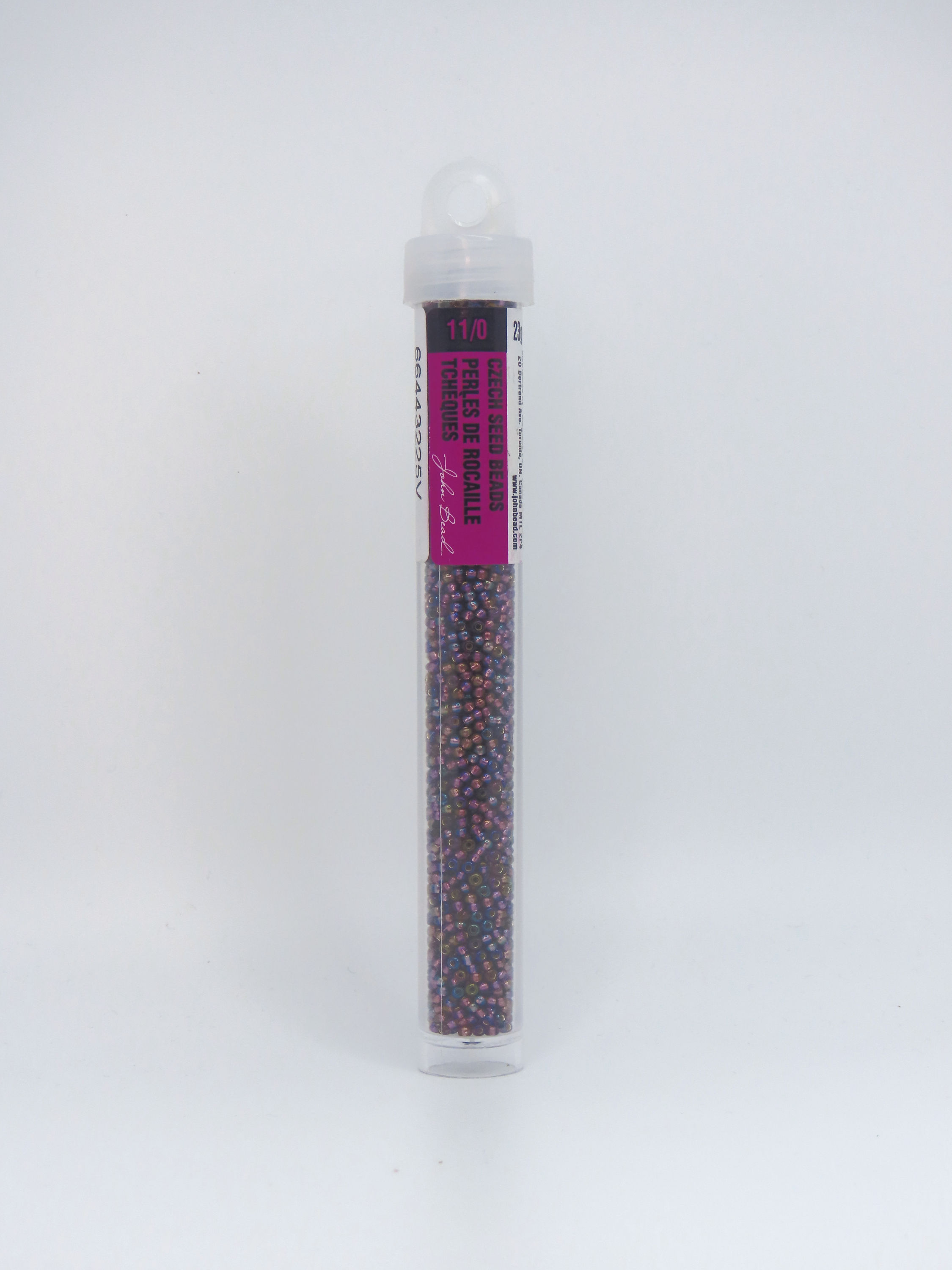11/0 Czech Seed Bead S/L Purple Rainbow