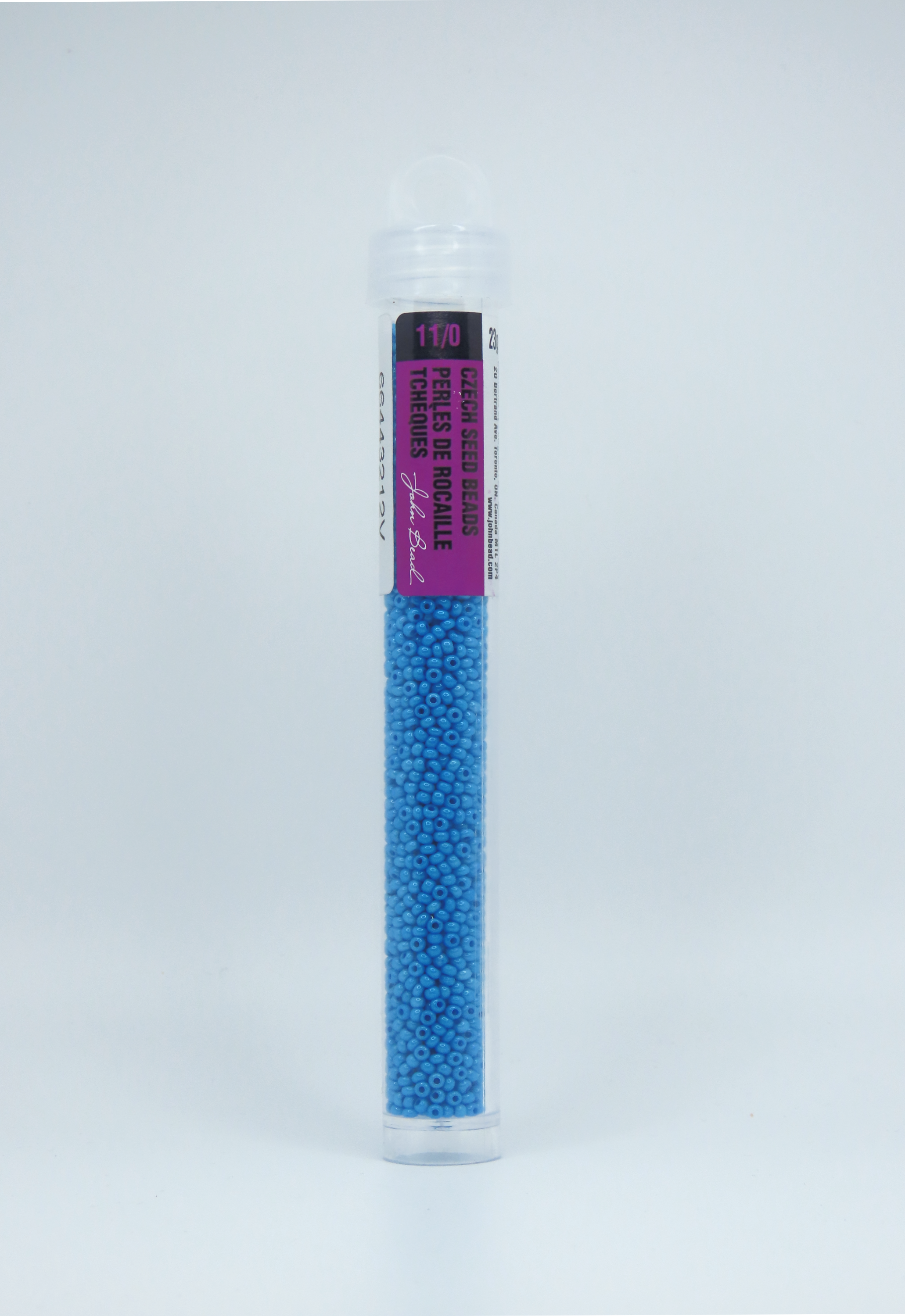 11/0 Czech Seed Beads Bright Blue Chalk Sfinx Terra Dyed