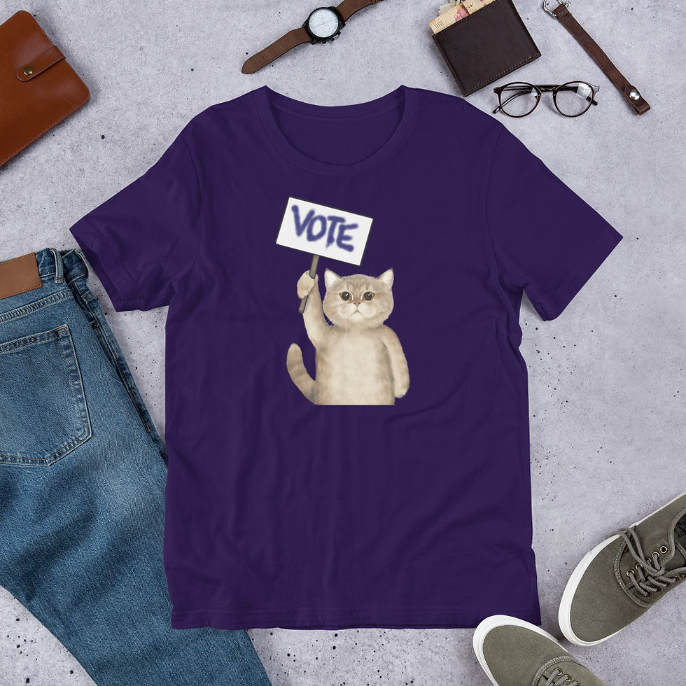 Thumbnail: VOTE - Cat Art T-Shirt