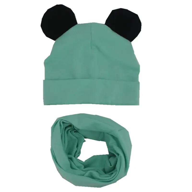Thumbnail: New Cotton Children Hat Scarf Set