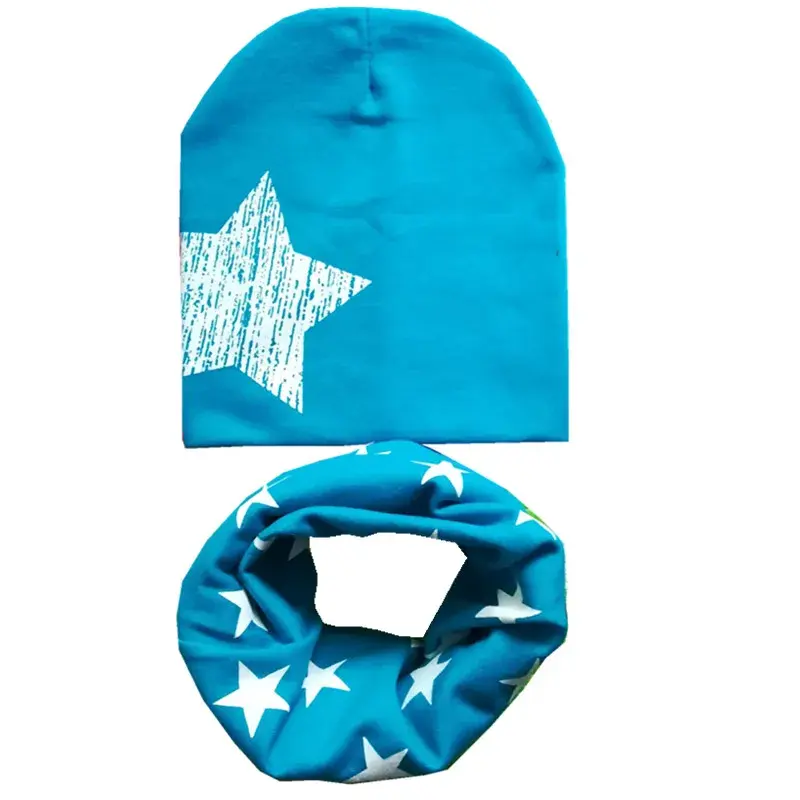 Thumbnail: New Cotton Children Hat Scarf Set
