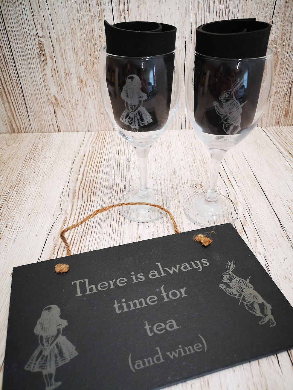 Thumbnail: Alice in Wonderland gift set displayed in kitchen setting, ideal for tea party décor or whimsical home styling.