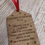Thumbnail: Personalised Wooden Remembrance Tag Decoration