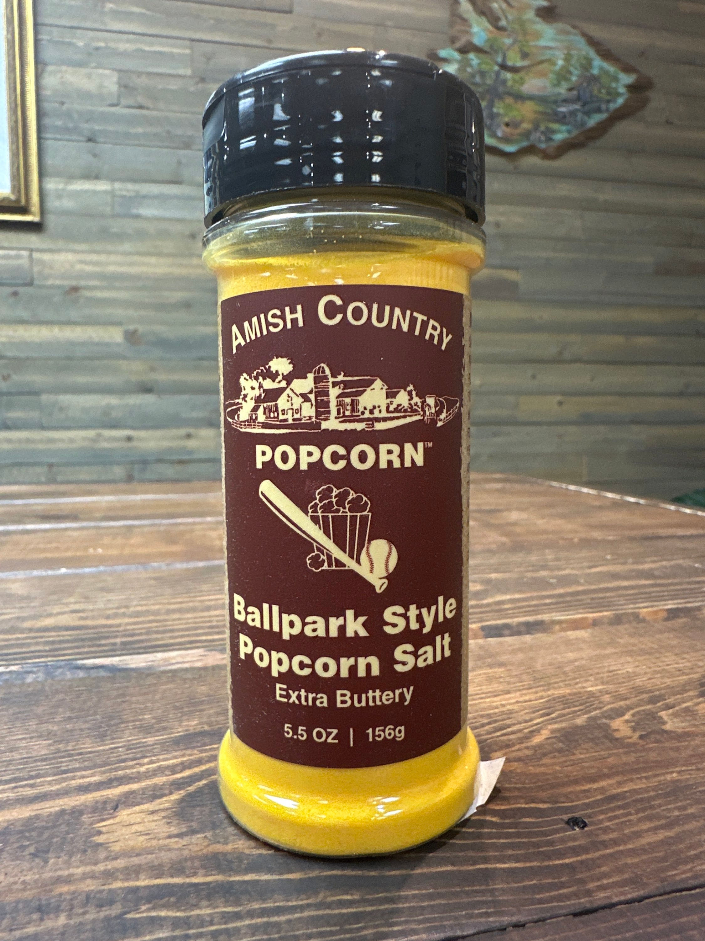 Ballpark style buttery popcorn salt
