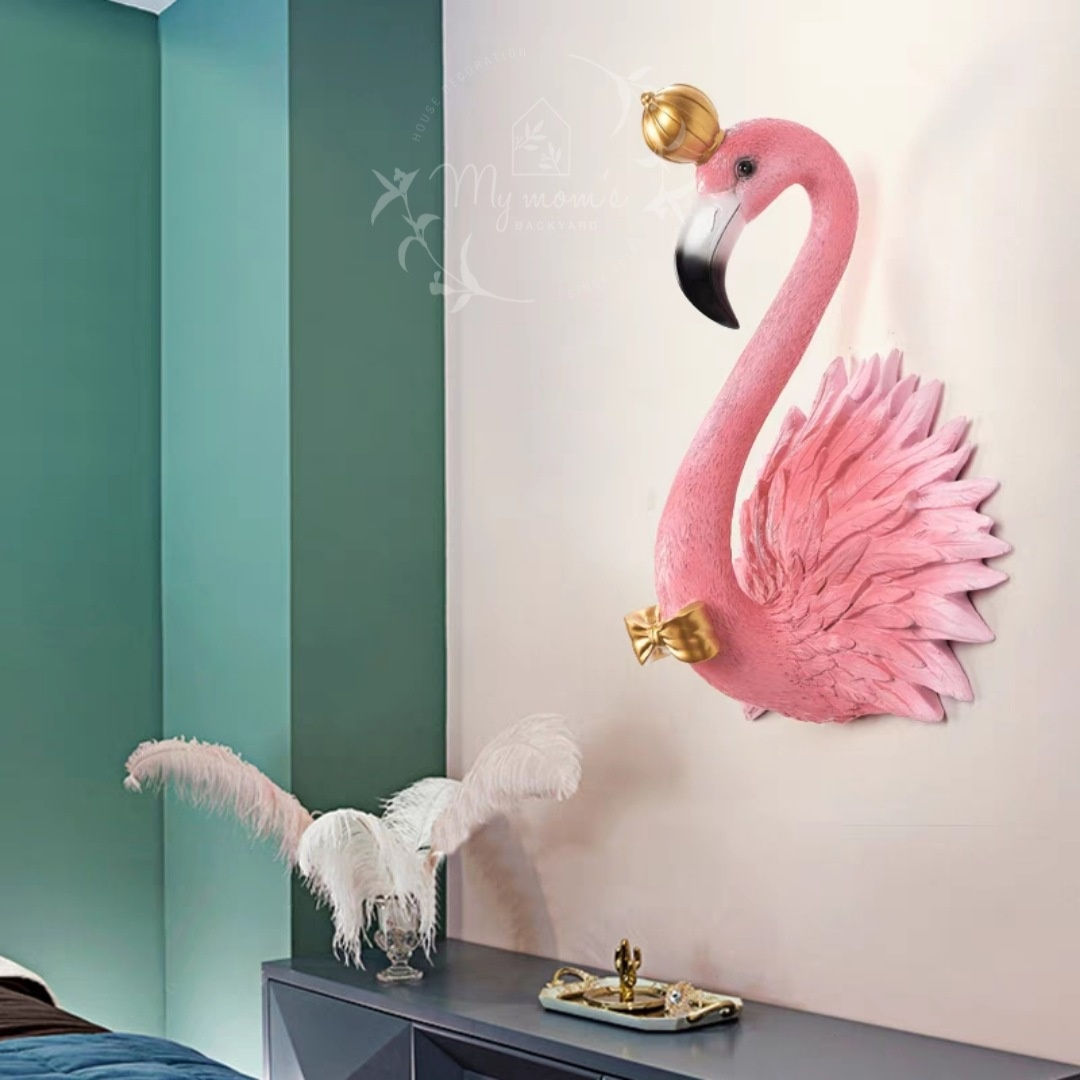 Golden flamingo wall deco #MMB339