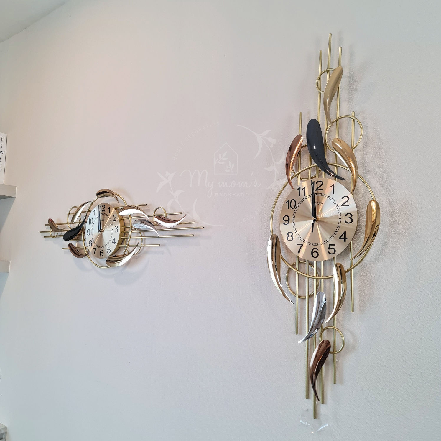 My golden flowing clock #MMB352