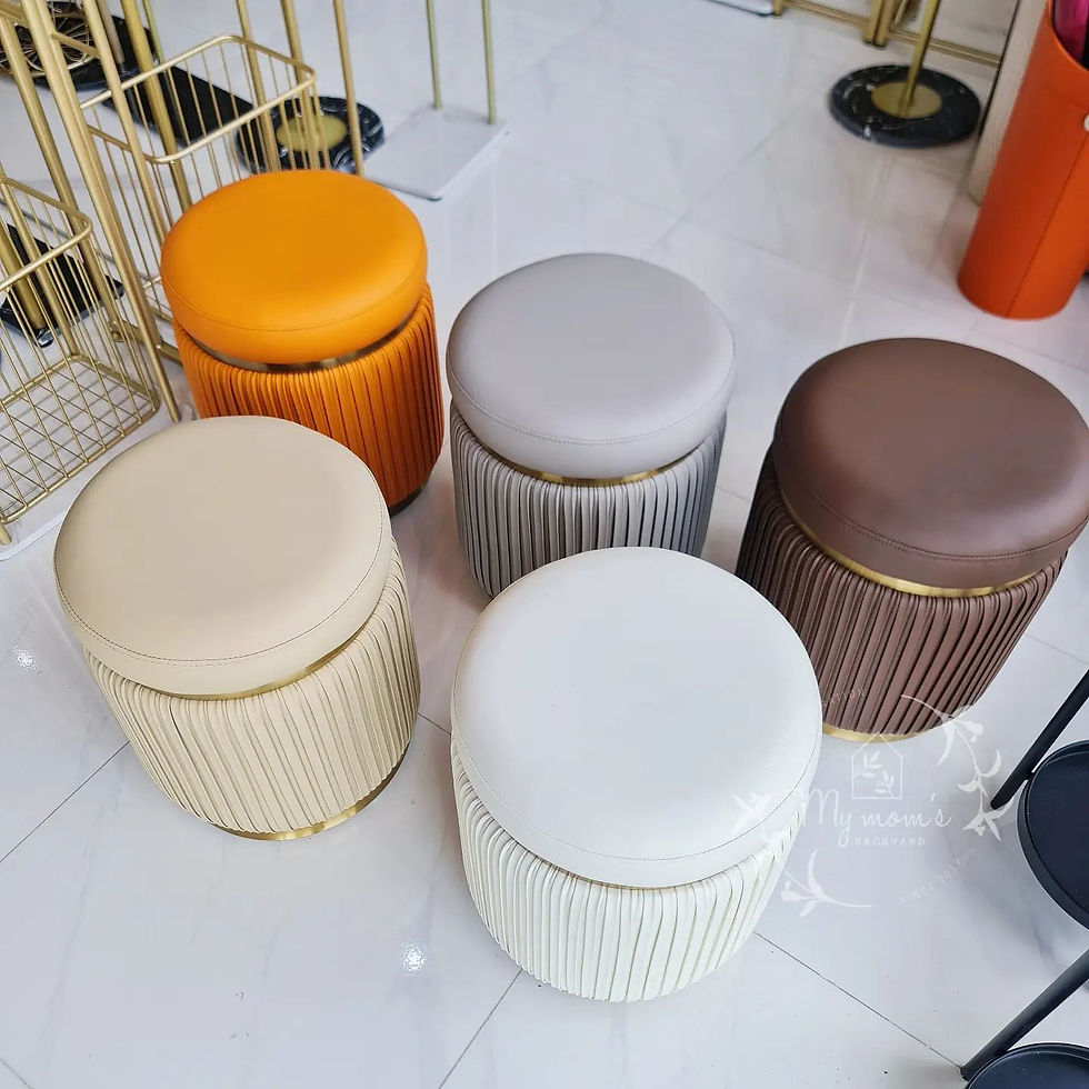 ภาพขนาดย่อ: The grand Italian leather stool #MMB508