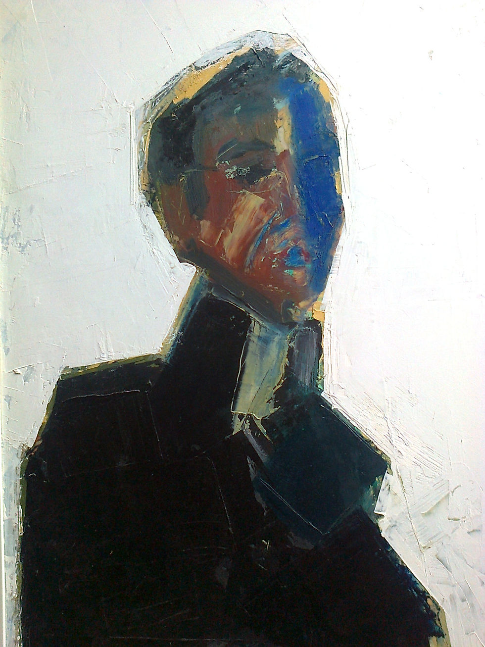 2005 Autoportrait col amidonné