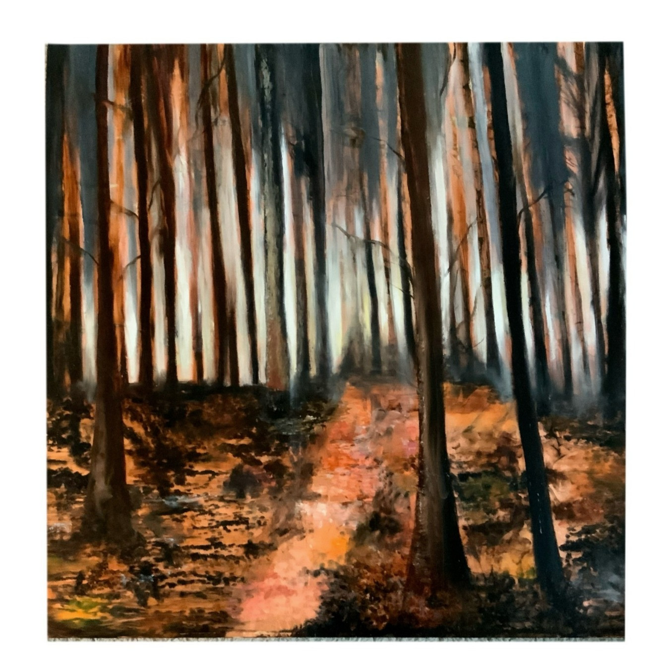 'Copper Wood' Original Oil Painting EXHIBITING AT BRICKLANE GALLERY **SOLD *****