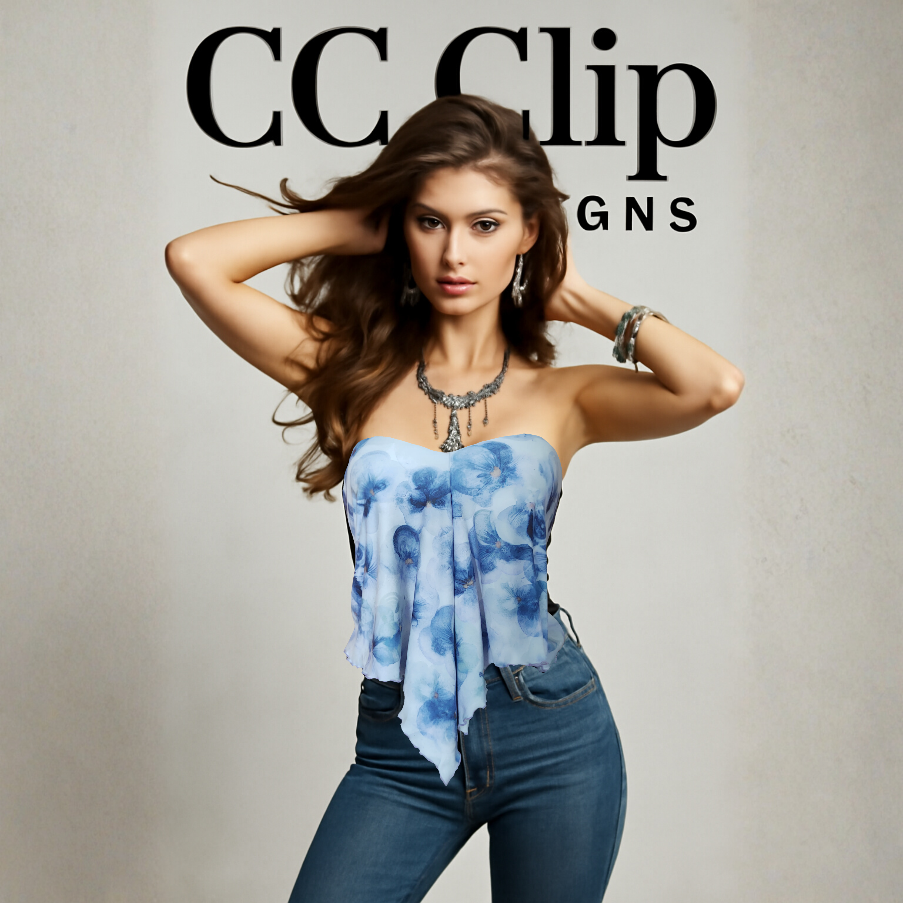 CC Clip Designs- 3 Way Wrap- Pattern Bloom