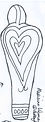 Medicine Woman motif outline for foam stamp