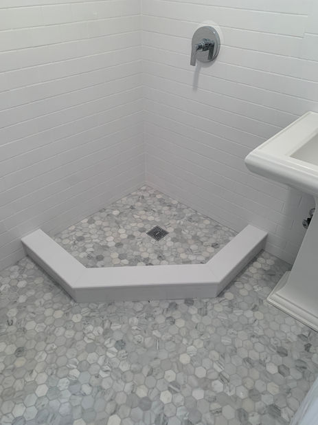 walk in shower renovation