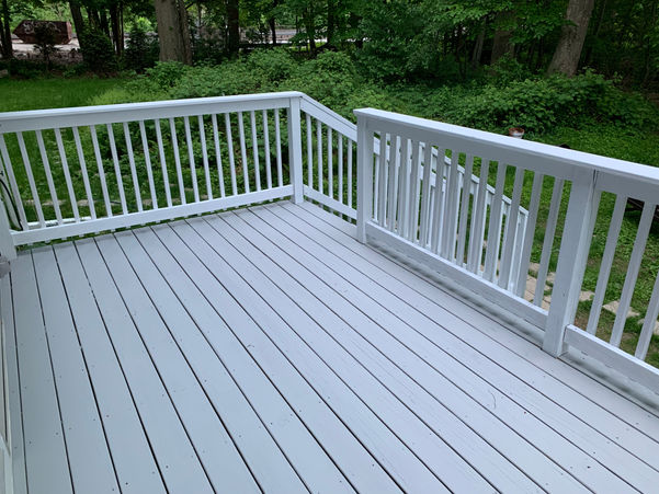 Deck painting in Rowayton CT