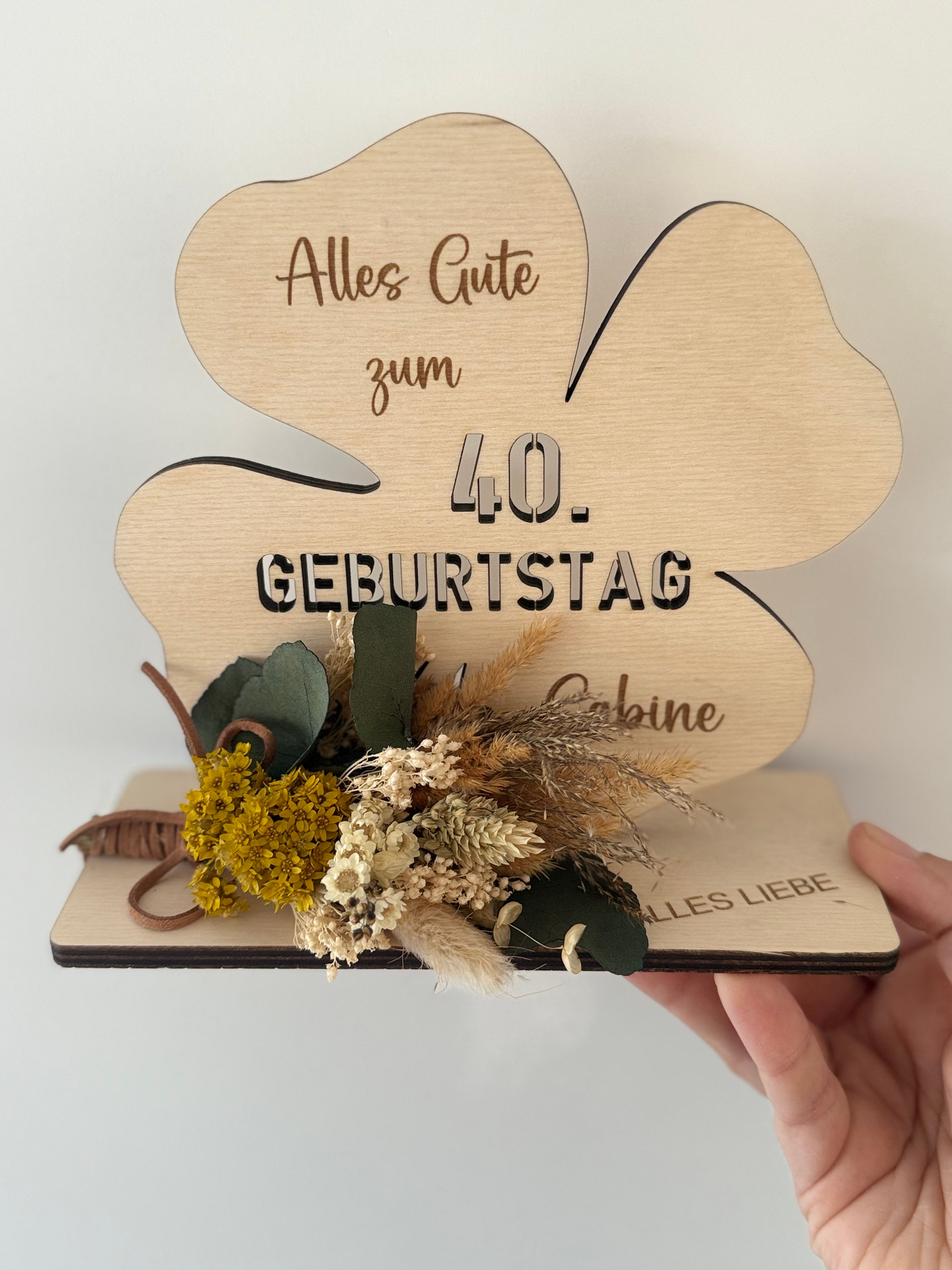  Kleeblatt Glückwunsch Aufsteller 